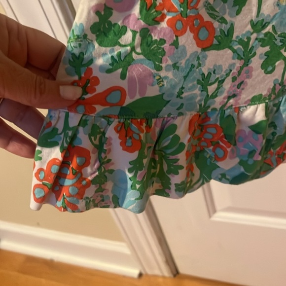 Lilly Pulitzer Strapless Multicolor Floral Dress women’s size Medium - Picture 4 of 7